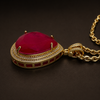 Crimson Doublet Pendant