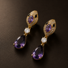 Lilac Serpent Necklace Set