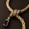 Lilac Serpent Necklace Set